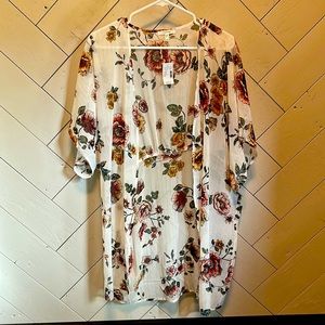 NWT Floral Kimono
